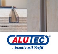 2 Stück M8 C-Profil 1m - Zubehörschrauben + Maßband