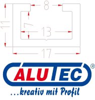 4 St�ck M8 C-Profil 1m - Zubeh�rschrauben + Ma�band