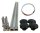 4 St�ck M8 C-Profil 1m - Zubeh�rschrauben + Ma�band