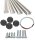 4 St�ck M8 C-Profil 1m - Zubeh�rschrauben + Ma�band