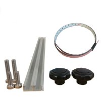2x M6 C-Profil 1m - Zubehörschrauben + Maßband