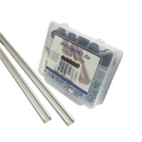 2x Aluminium C-Profil M8 17x11 mm – 1 m Silber...