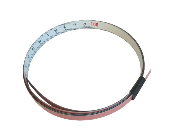 Stahl Ma�band links nach rechts 100cm