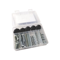 Mega Set M8 C Profil 4x2m gebohrt+Box+Stahlmaßband+250ml Silbergleit