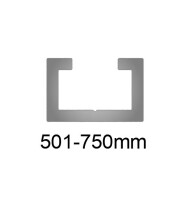 Zuschnitt M8 C-Profil auf Wunschmaß 501-750mm